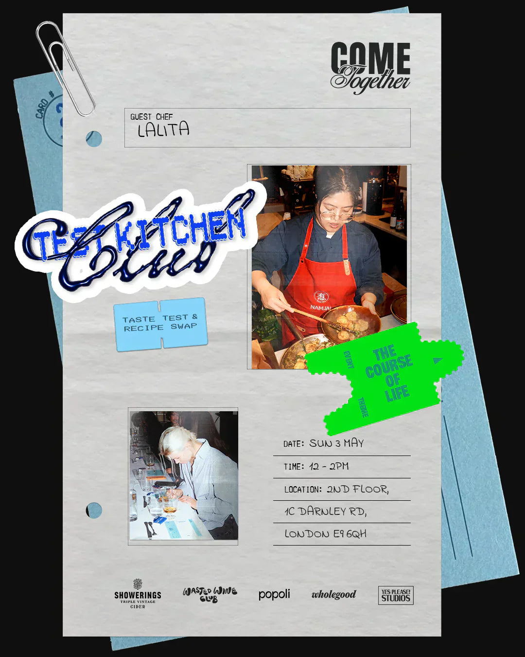 The Course of Life: Come Together’s Test Kitchen Club, 3rd May